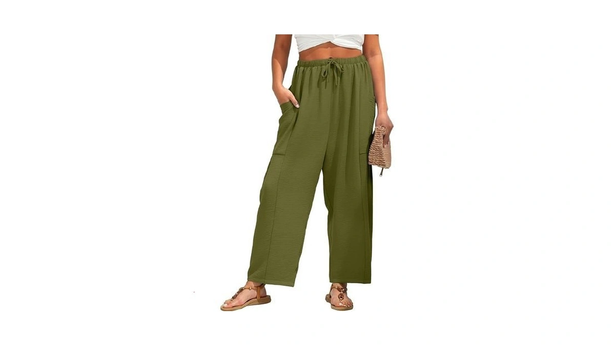 Freeoak Womens Wide Leg Palazzo Harem Pants Boho... - Coupon