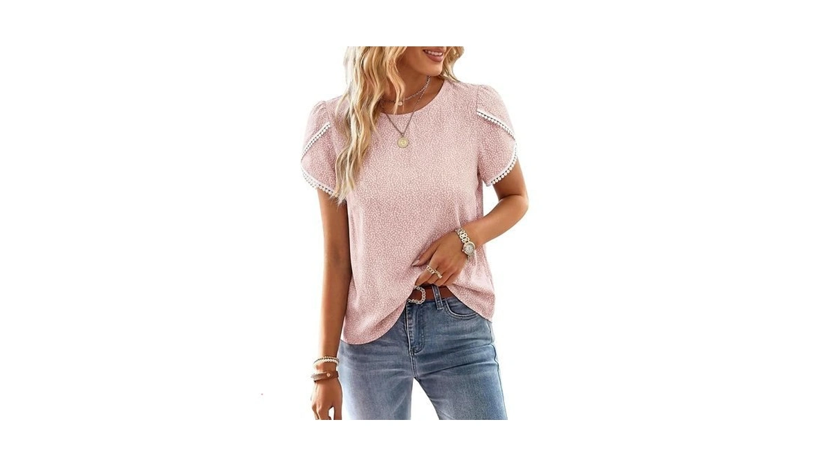 Prettygarden Women S Shirts Summer Casual Crewneck... - Coupon