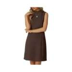 Himone Womens Sleeveless Mini Dress Mock Neck A... - Coupon