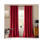 Miulee Christmas Red Velvet Curtains Elegant... - Coupon