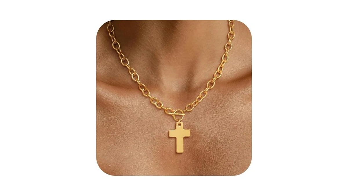 Freekiss Cross Necklaces For Women 14k Gold... - Coupon