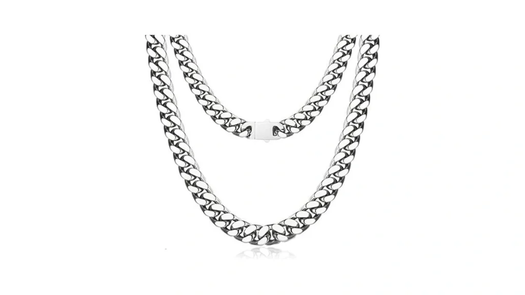 Glirte Men Chunky Miami Cuban Link Chain Necklace... - Coupon