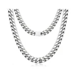 Glirte Men Chunky Miami Cuban Link Chain Necklace... - Coupon
