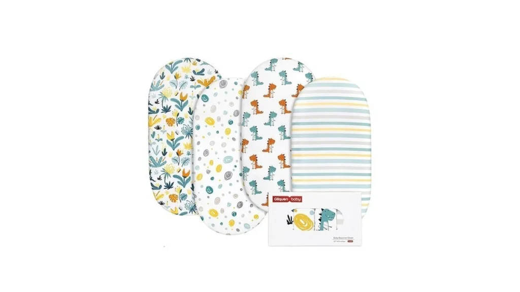 Gllquen Baby Bassinet Sheets 4 Pack Breathable Cozy... - Coupon
