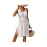 Breathsunny Womens Crochet Open Knit Slim Fit... - Coupon