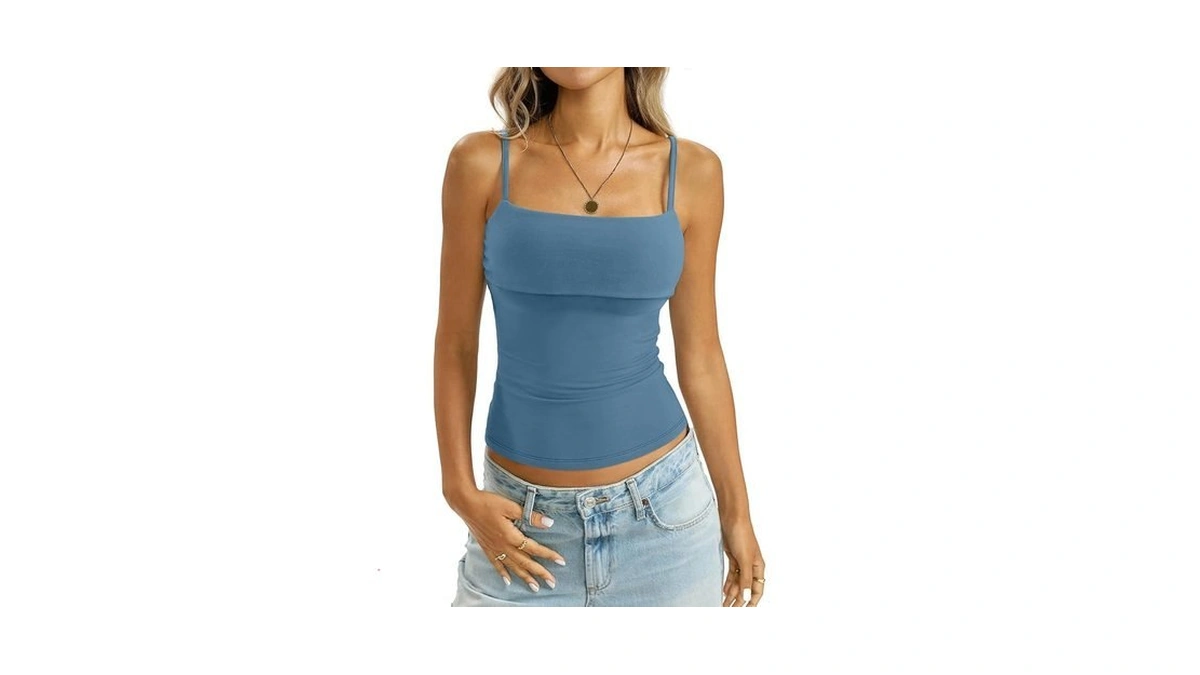 Easygala Womens Cotton Foldover Tank Tops Sexy... - Coupon