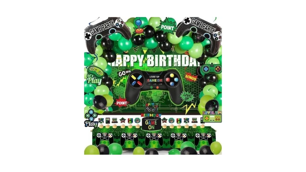 Video Game Birthday Party Decorations Kit 77pcs... - Coupon
