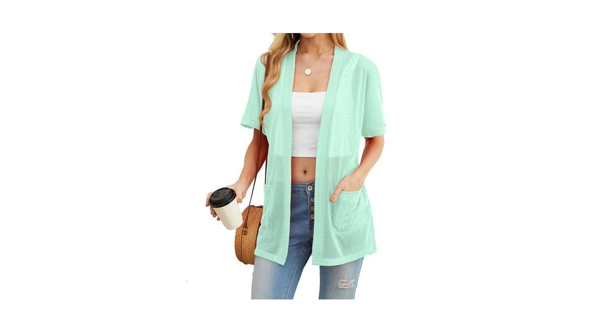 Prinstory Women S Short Sleeve Cardigans With... - Coupon