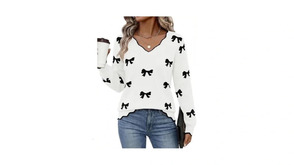 Lagracia Womens Fall V Neck Sweater 2026... - Amazon Promo Code