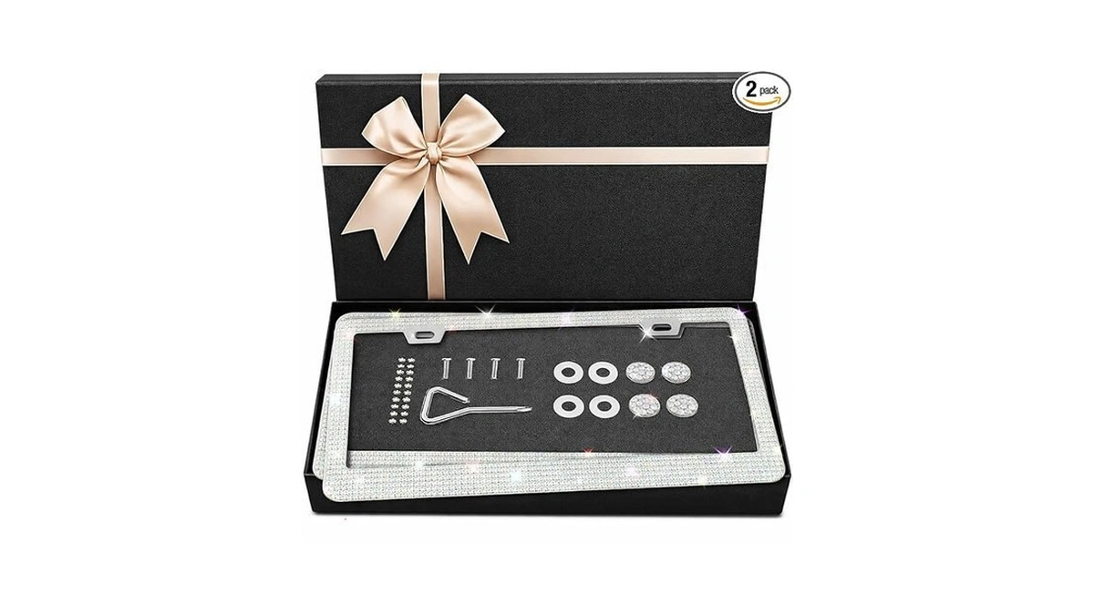 2 Pack Bling License Plate Frame For Women... - Amazon Promo Code