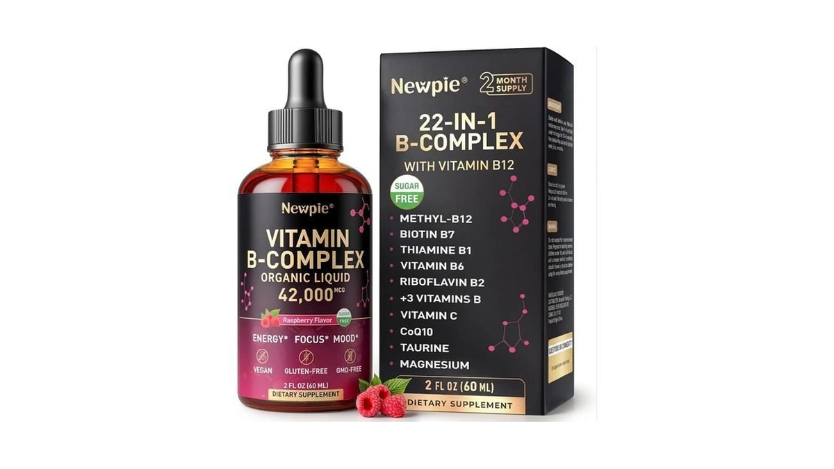 Newpie Vitamin B Complex Liquid Drops - B12... - Coupon