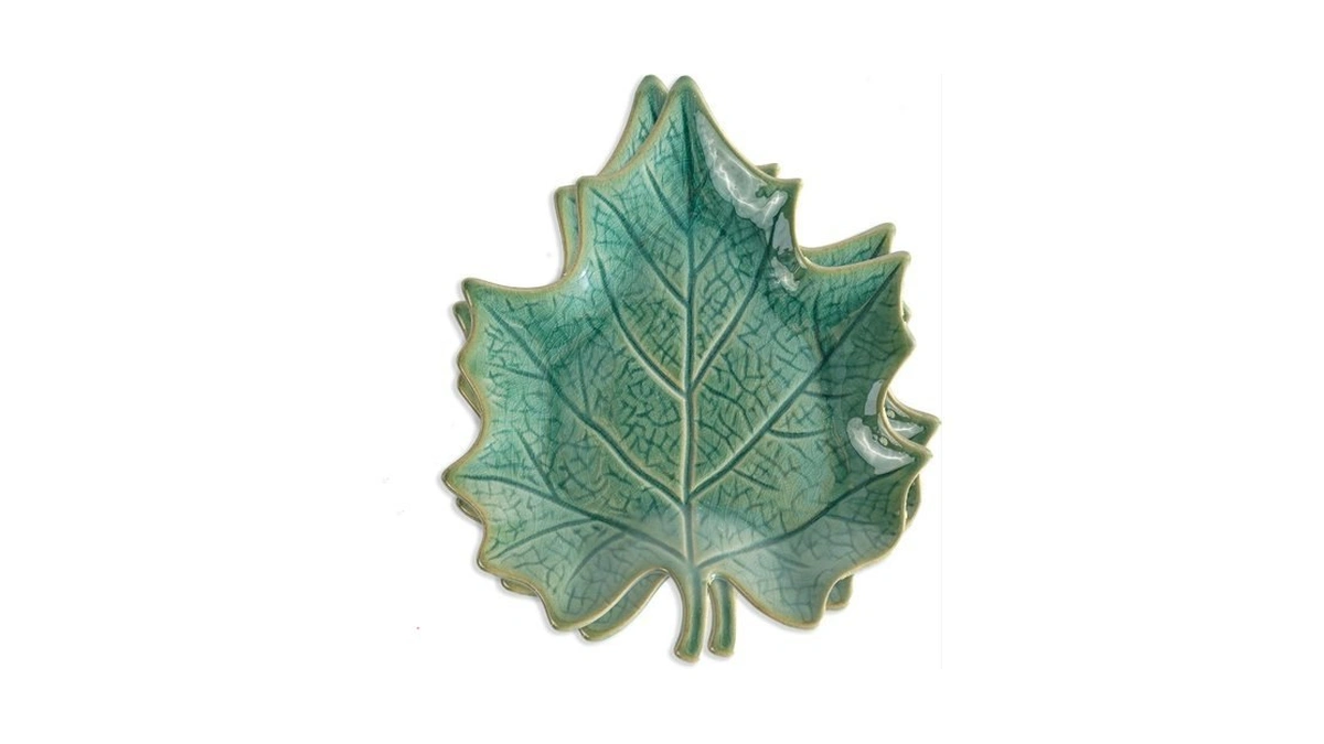 2 Pcs Spoon Rest Ceramic Leaf Shaped For Stove Top... - Coupon