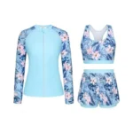 Long Sleeve Swimsuits For Women 3 Piece Rash Guard... - Coupon