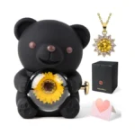 Mountova Lucky Sunflower Bear Necklace Gift Box... - Coupon