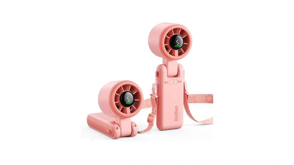 Diveblues Portable Handheld Turbo Fan 5 Gear Wind... - Coupon