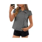 Tankaneo Womens Summer Babydoll Tops Cap Sleeve... - Coupon