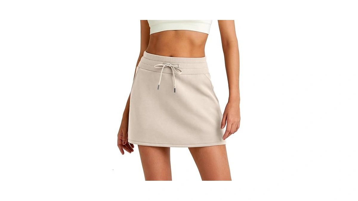 G4free Womens Sweat Skirts Summer Casual Elastic... - Coupon