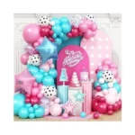 Pink Blue Balloon Arch Kit Hot Pink White And Teal... - Coupon