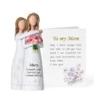 Ocosy Hand-painted Mom Daughter Resin Figurine... - Coupon