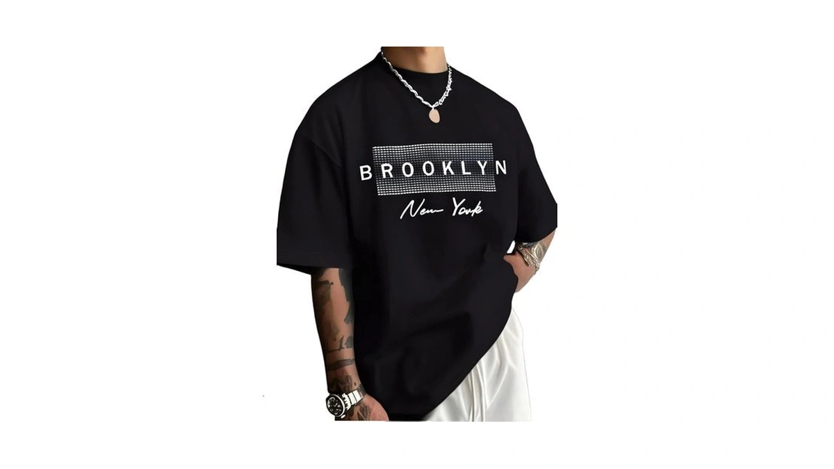 Gorglitter Men S Oversized Graphic Drop Shoulder... - Coupon