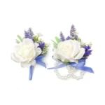 Rose Corsage And Boutonniere Set Lavender Blue... - Coupon