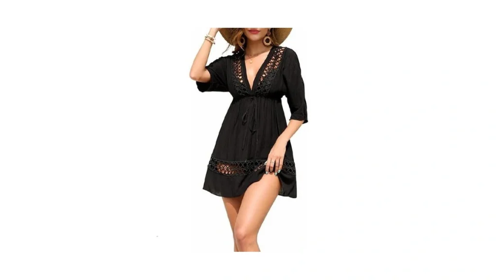 Zirhysta Women S Beach Cover Up Dress V Neck... - Coupon