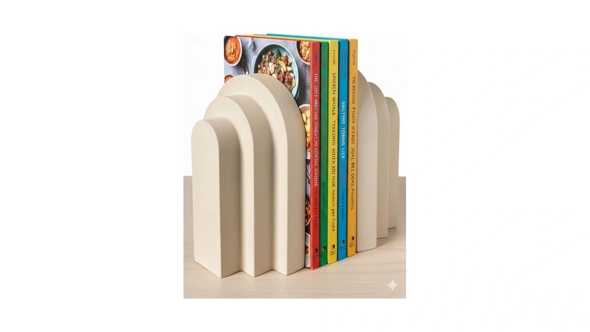 Concrete Bookends For Shelves - Vintage Heavy Duty... - Coupon