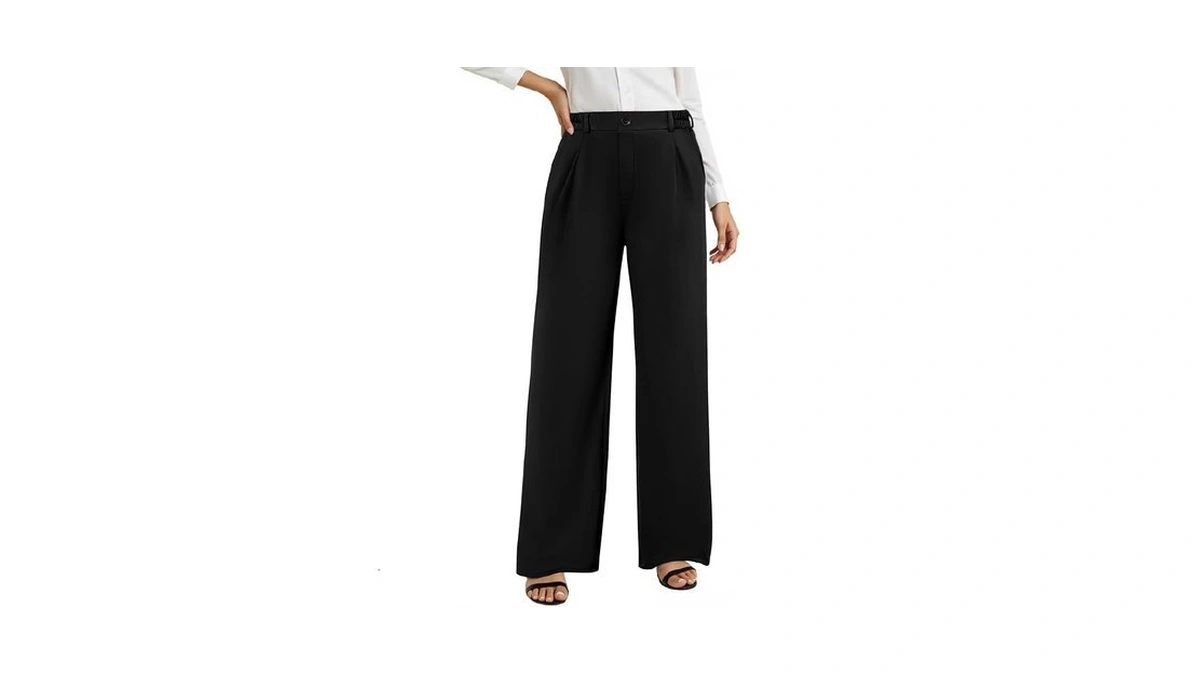 Ab-eleven Wide Leg Dress Pants For Women Stretch... - Coupon