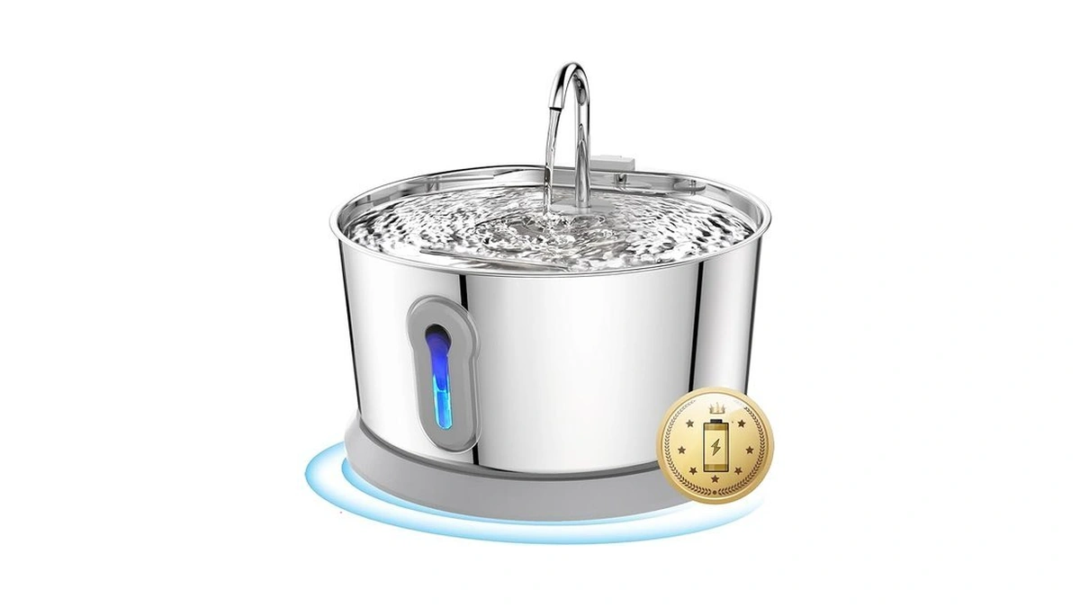 Battery Operated Cat Water Fountain Wireless 4l... - Coupon