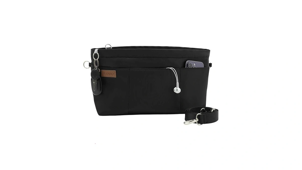 D Duo Bag Organizer Insert Crossbody Bag Tote... - Coupon