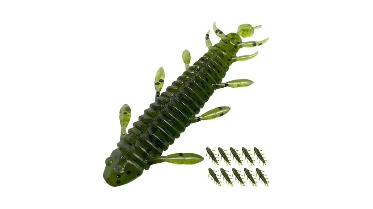 Pristis 10 Pcs Chariot Bug Soft Lures Wacky Worms... - Coupon