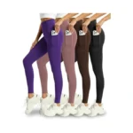 Mlenhor 4 Pack Leggings With Pockets For Women -... - Coupon