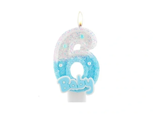 Blue Baby Birthday Number Candles Birthday Candles... - Coupon