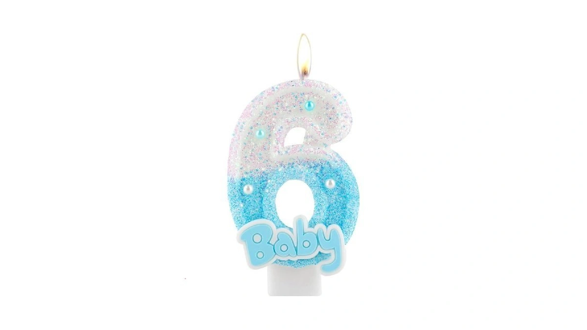 Blue Baby Birthday Number Candles Birthday Candles... - Coupon