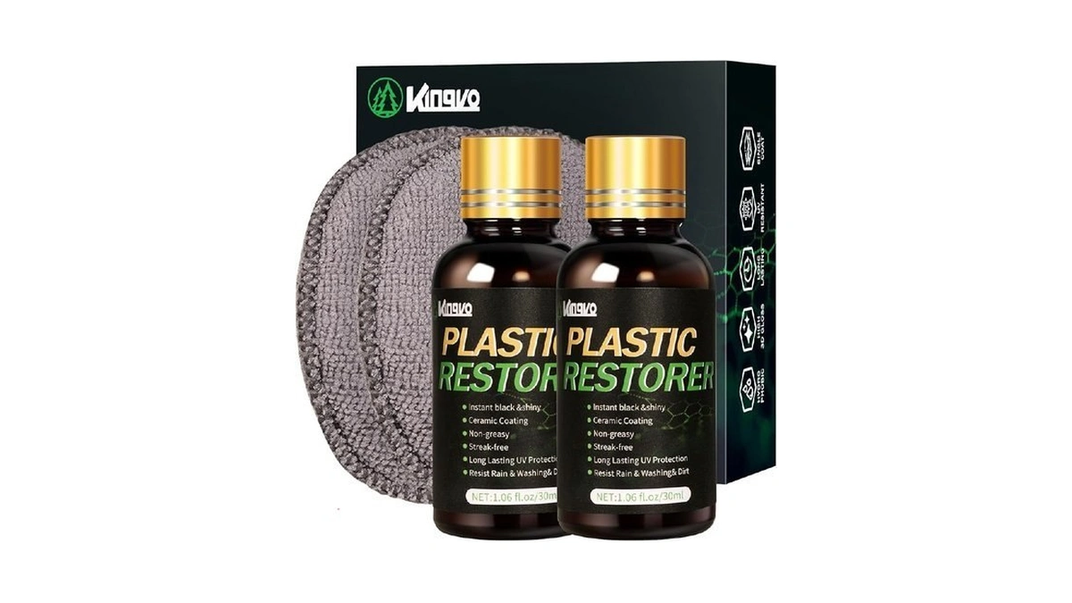 Kingvo Plastic Restorer For Cars Black Plastic Trim... - Coupon