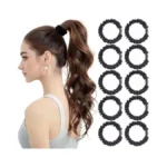 Nothstein 10 Pcs Black Small Satin Hair Ties No... - Coupon