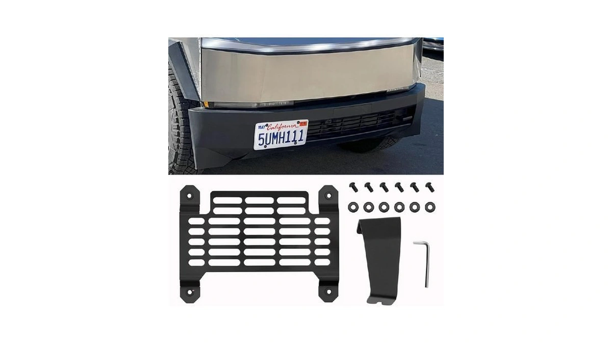 Tesla Cybertruck License Plate Frame No Drill Front... - Coupon