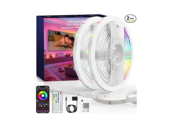 Ritoao Led Lights For Bedroom 2025 Double Row 100ft... - Coupon