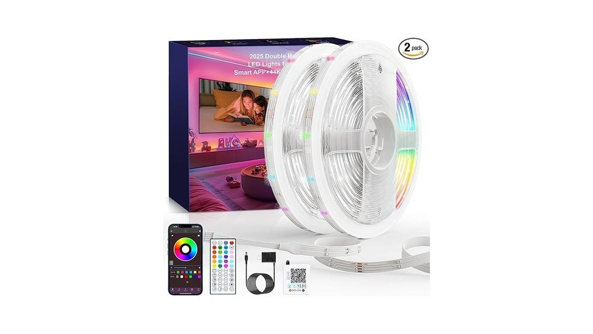 Ritoao Led Lights For Bedroom 2025 Double Row 100ft... - Coupon