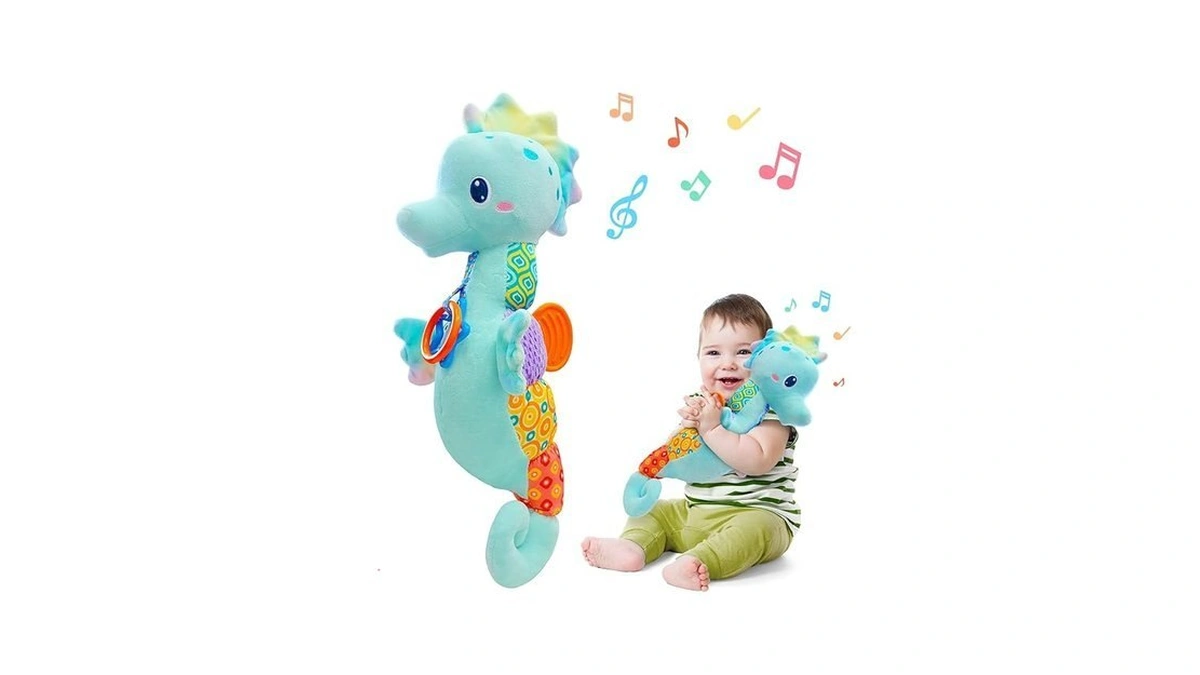 Fuzqq Baby Toys 0-6 Months Musical Stuffed Animal... - Coupon