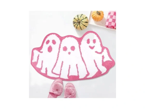 Percozzi Pink Ghost Bath Rug Galentines Tufted Rug... - Coupon