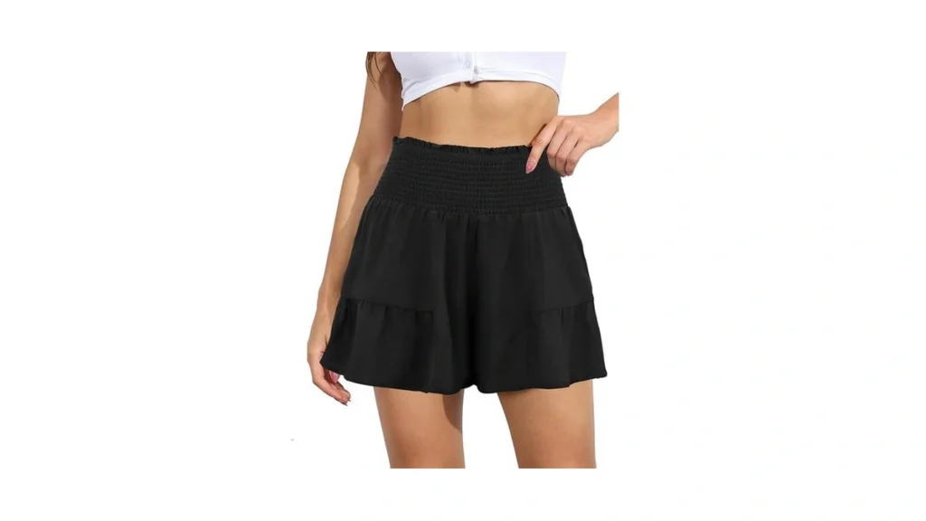 Guolezeev Loose Dressy Wide Leg Shorts Women Flowy... - Coupon