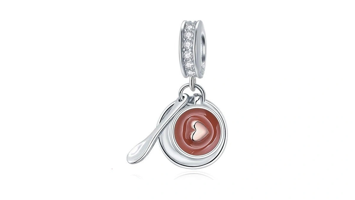 Sambaah Coffee Charm Sterling Silver Coffee Latte... - Coupon