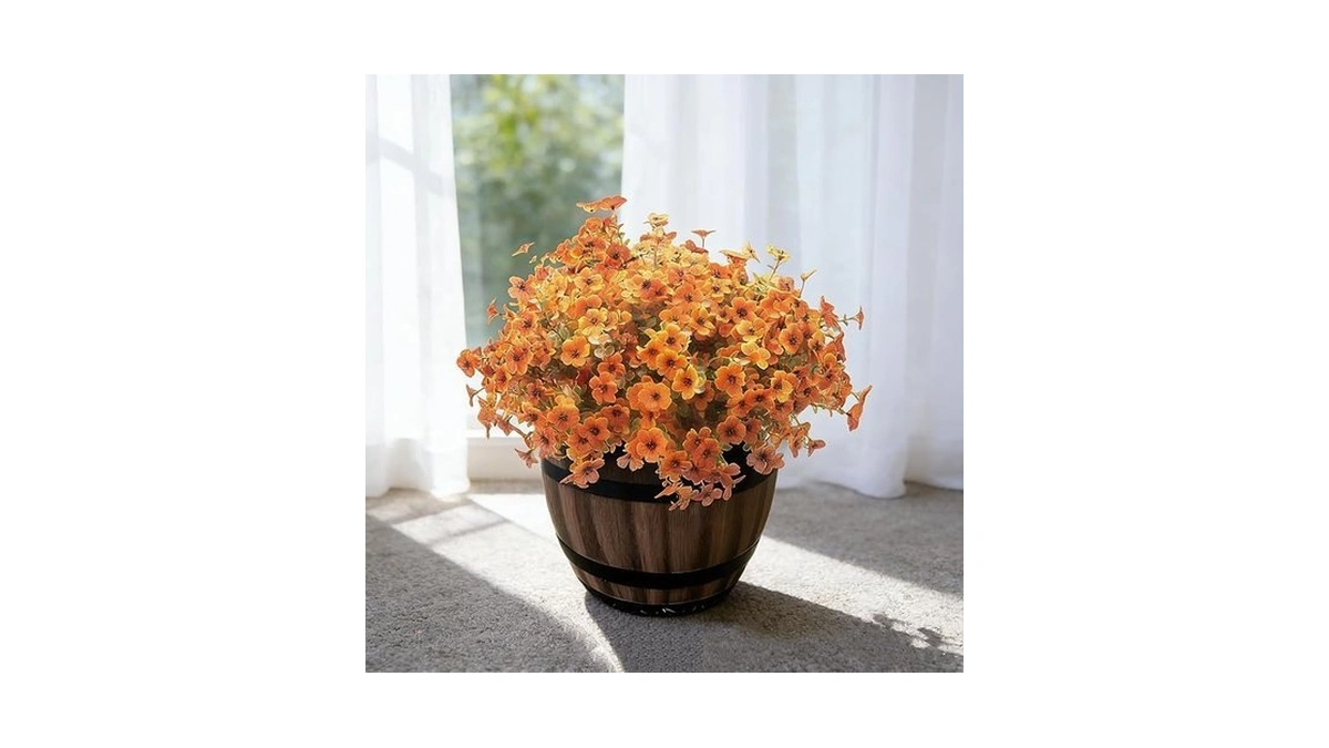 Jczaphiric Artificial Fall Flowers For Outdoors -... - Coupon