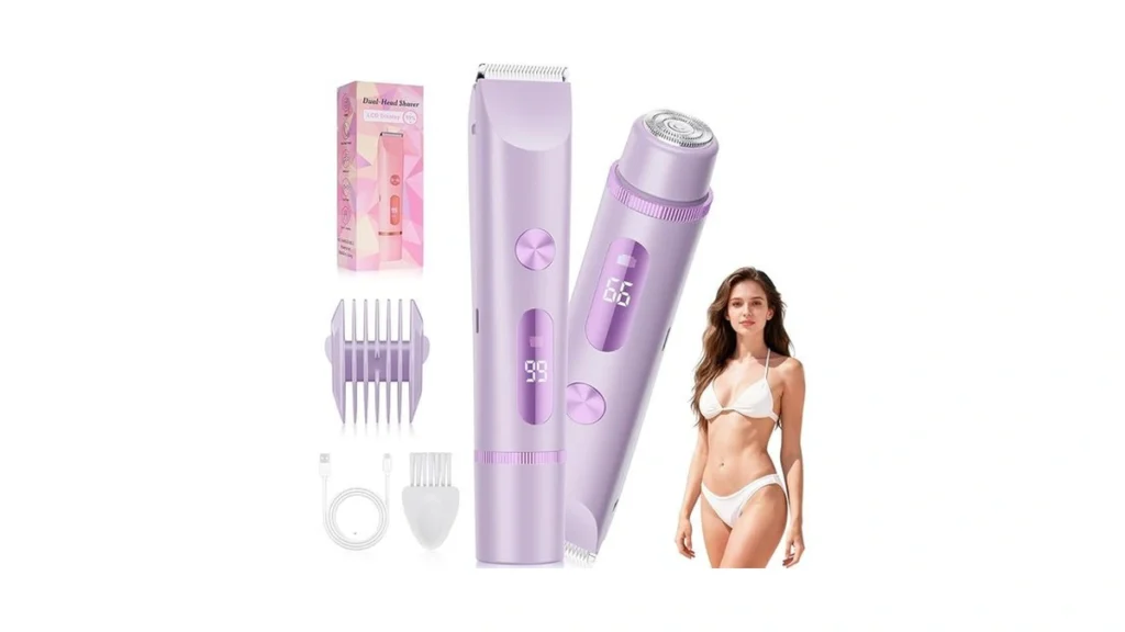 Bikini Trimmer For Women Painless Electric Razor... - Coupon