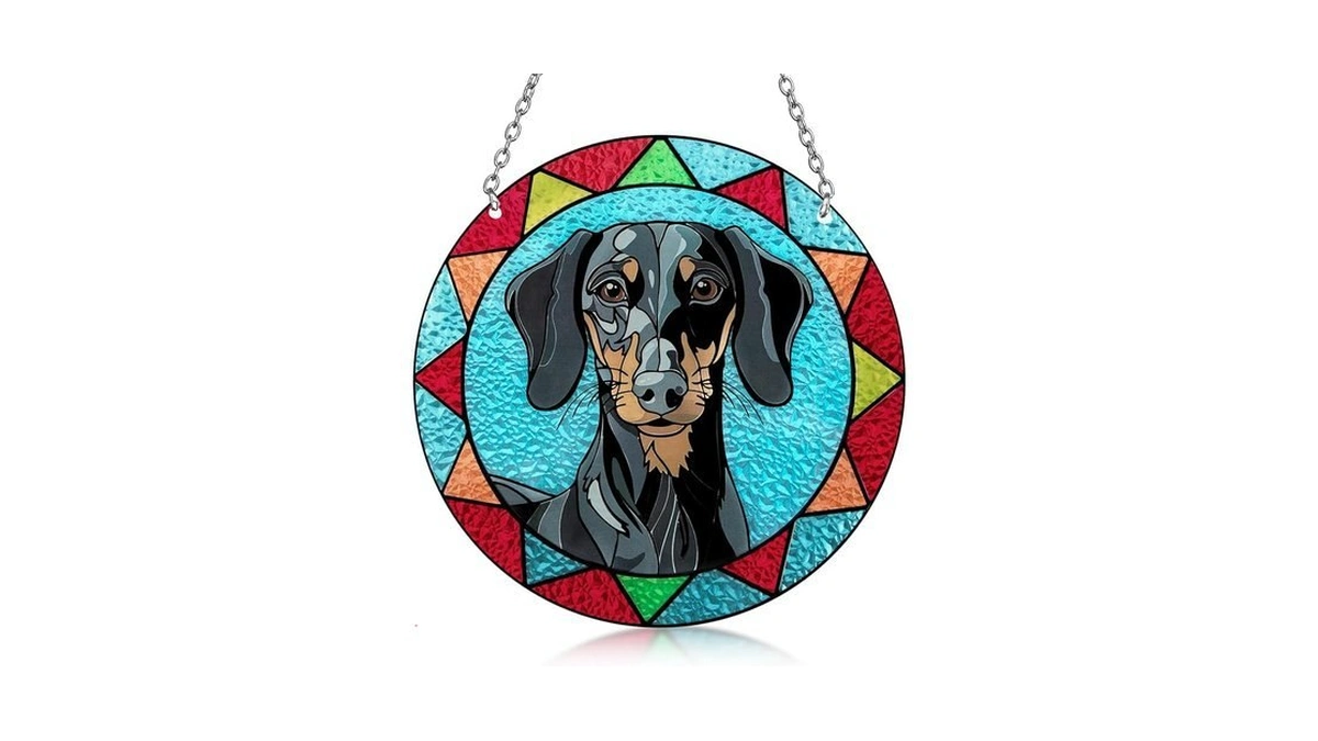 Dachshund Suncatcher For Window Hanging Decor -... - Coupon