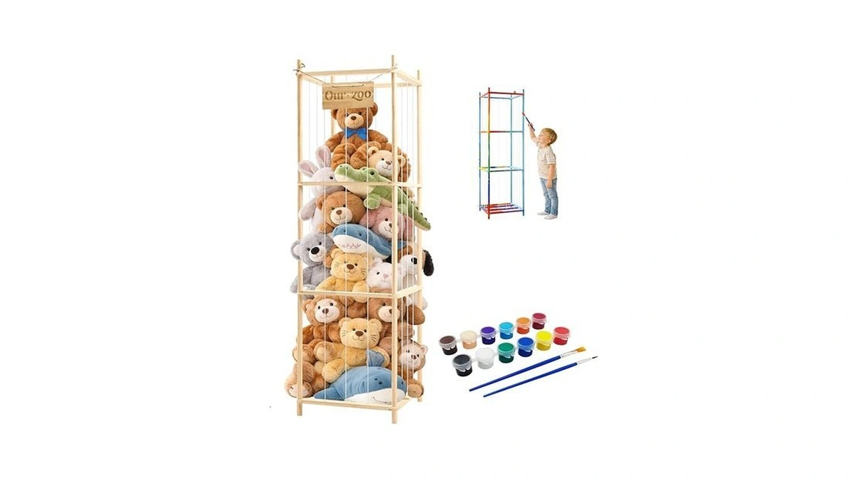 Zebrater Stuffed Animal Storage Organizer - Solid... - Coupon