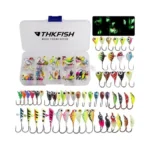 Thkfish Ice Fishing Jigs 54pcs Glow Ice Fishing... - Coupon