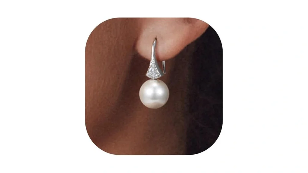 Sweetv Pearl Dangle Drop Earrings For Women Pearl... - Coupon