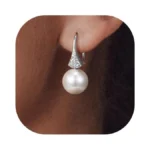 Sweetv Pearl Dangle Drop Earrings For Women Pearl... - Coupon